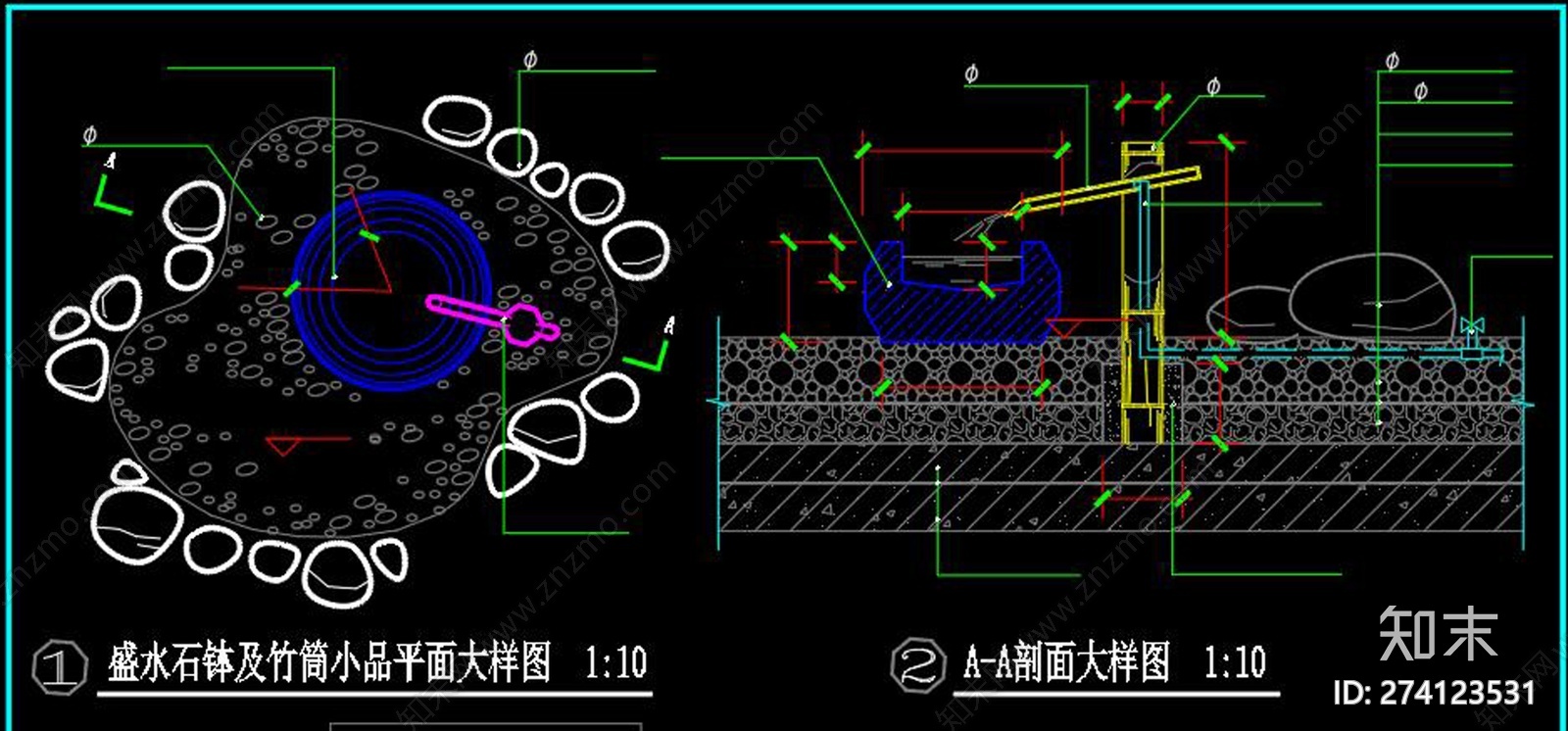 全套日式庭院景观施工图下载【ID:274123531】