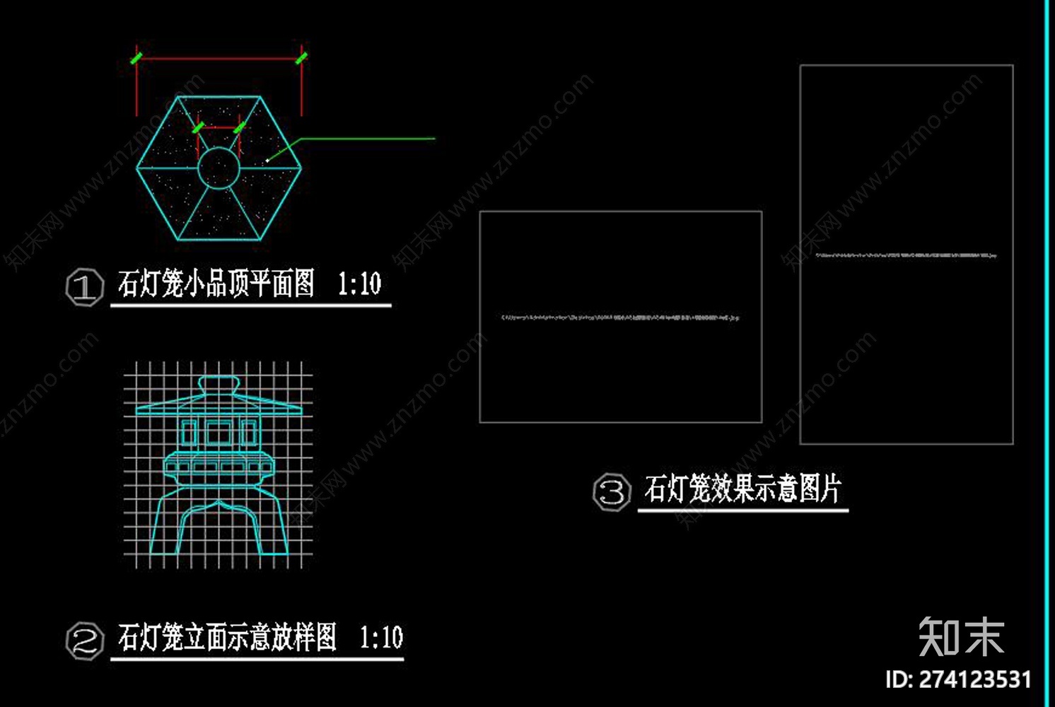 全套日式庭院景观施工图下载【ID:274123531】