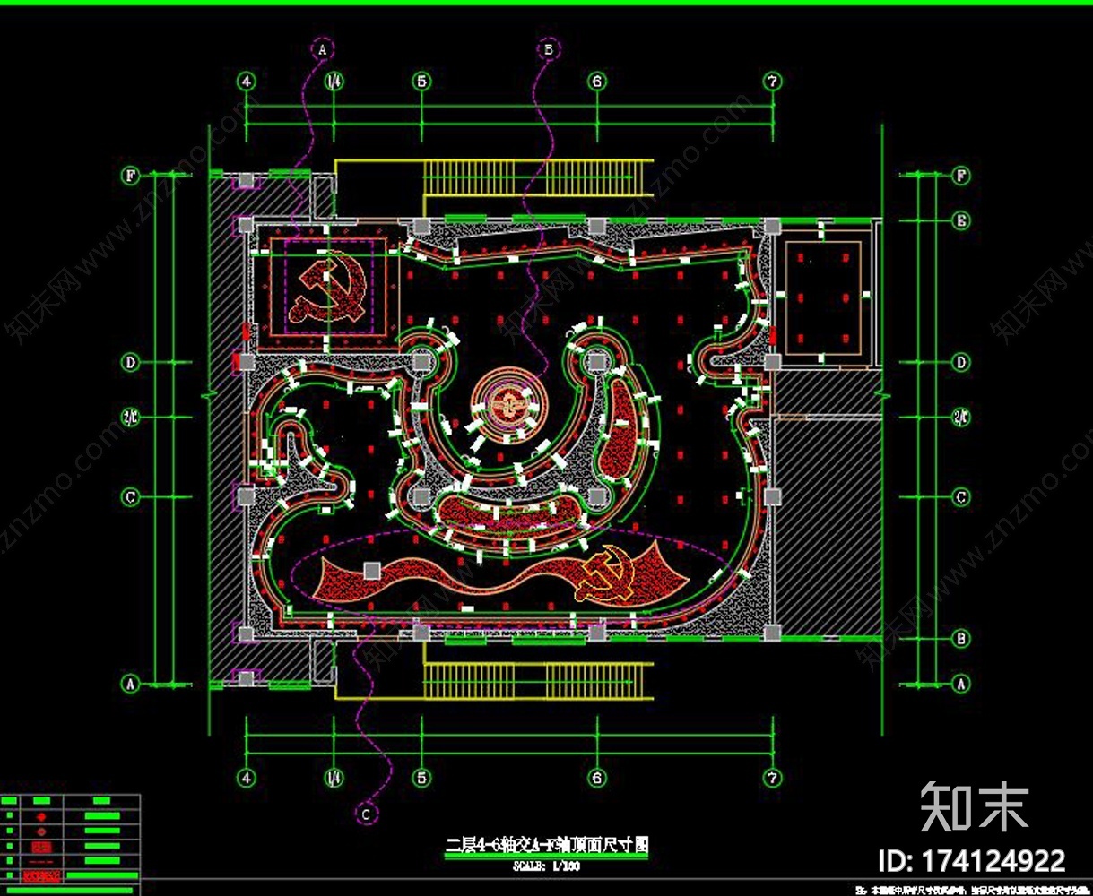 文化展厅cad施工图下载【ID:174124922】