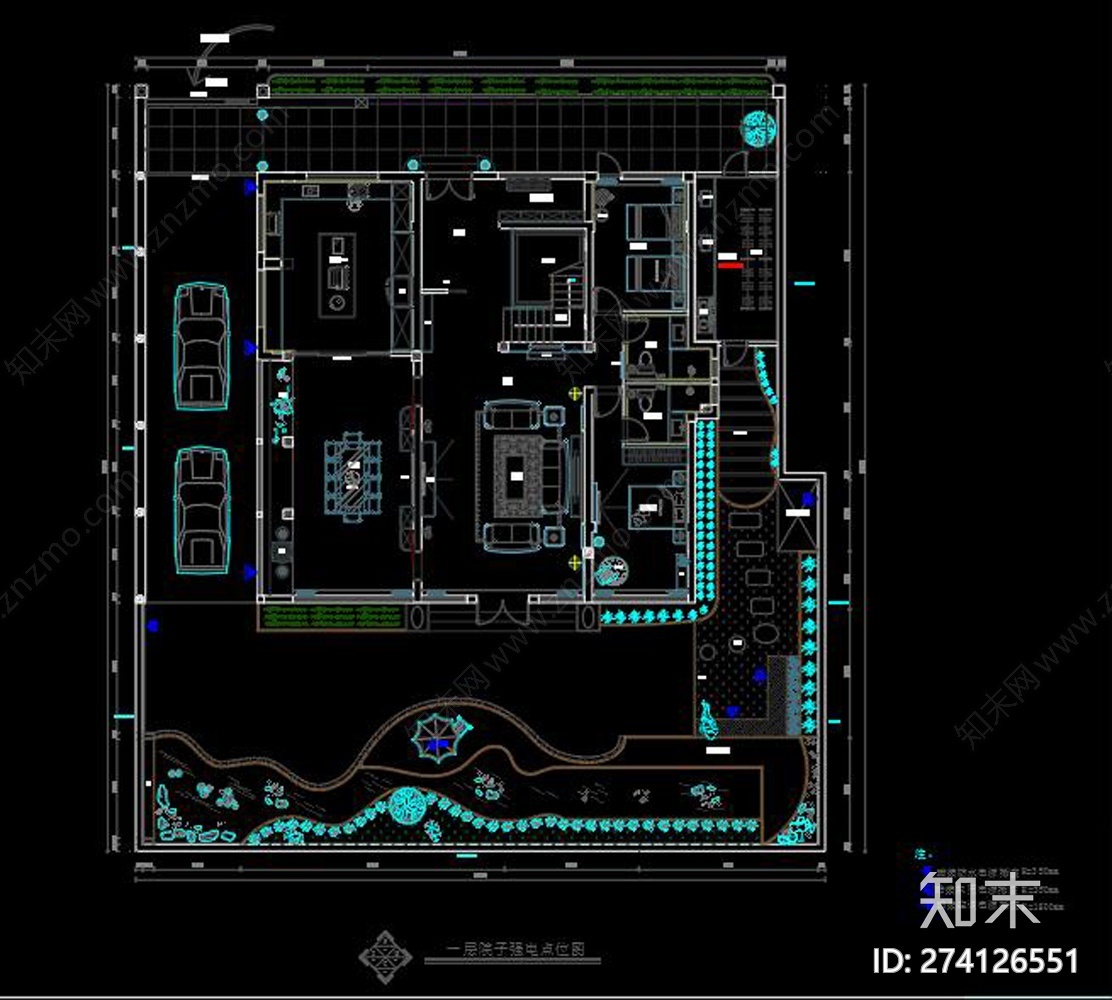 全套庭院景观施工图下载【ID:274126551】