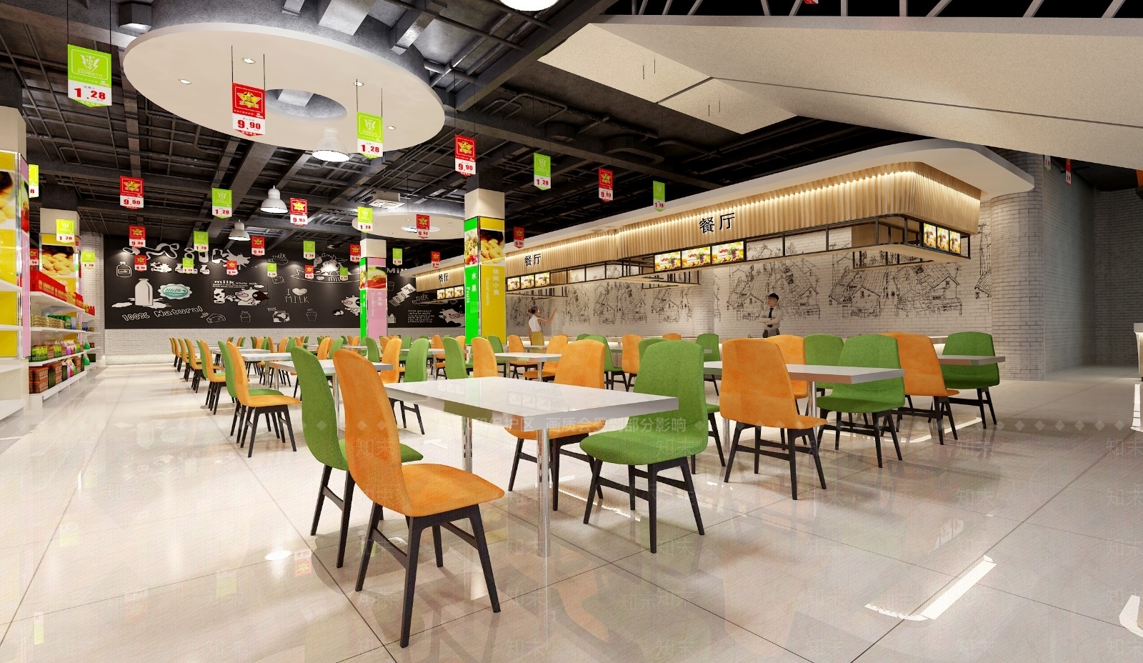 现代超市3D模型下载【ID:574181349】
