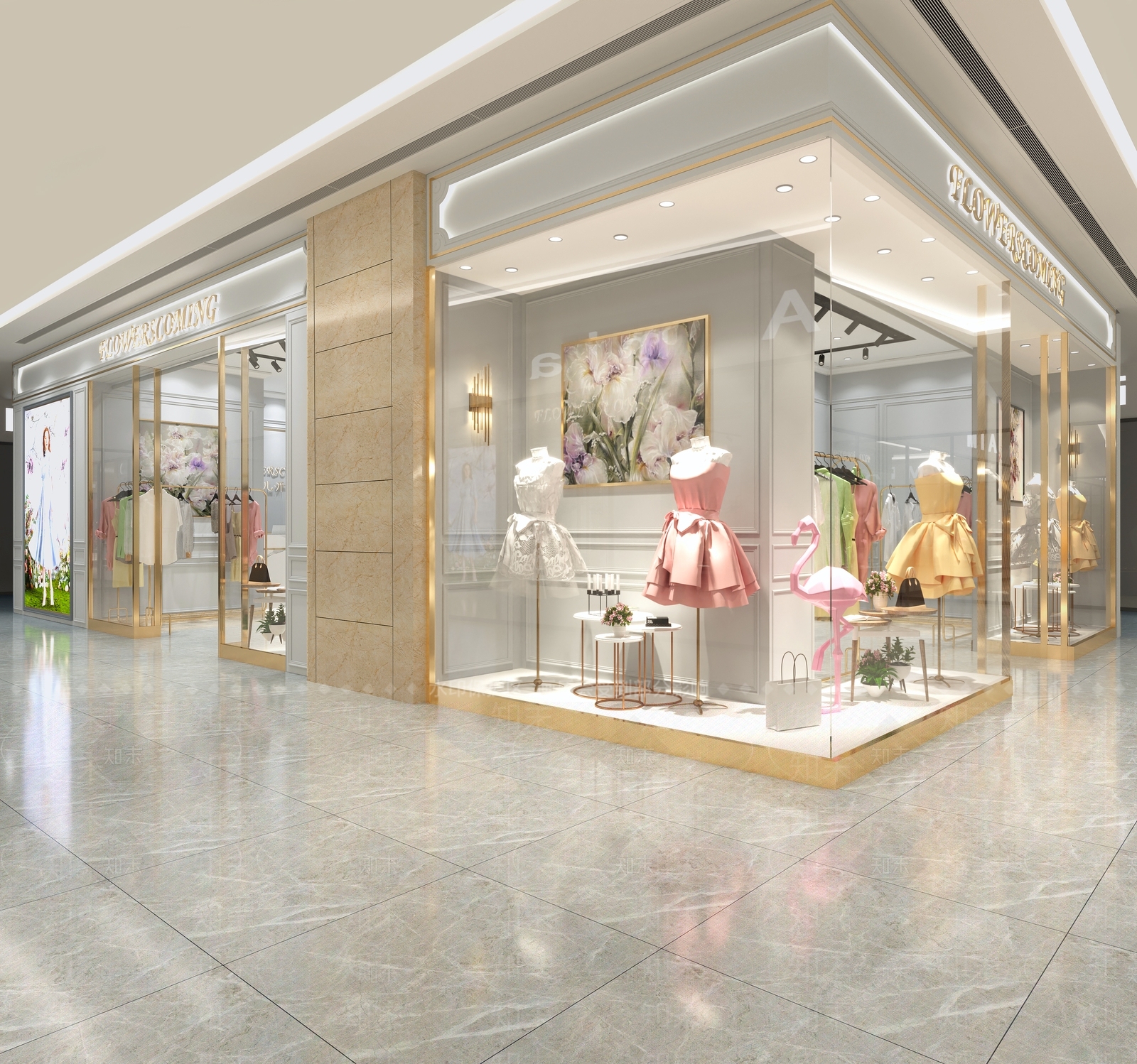 现代服装店3D模型下载【ID:374182200】