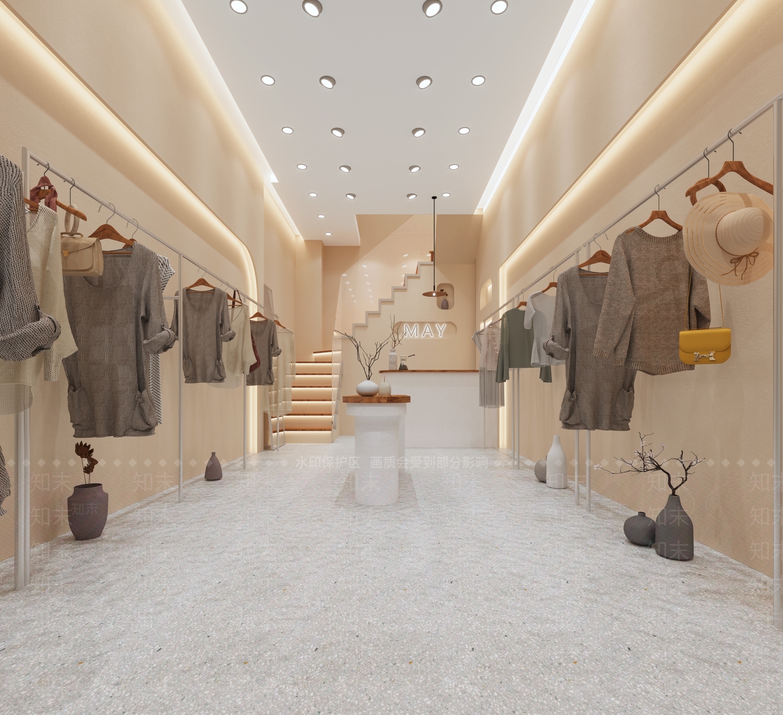 现代服装店3D模型下载【ID:374182207】