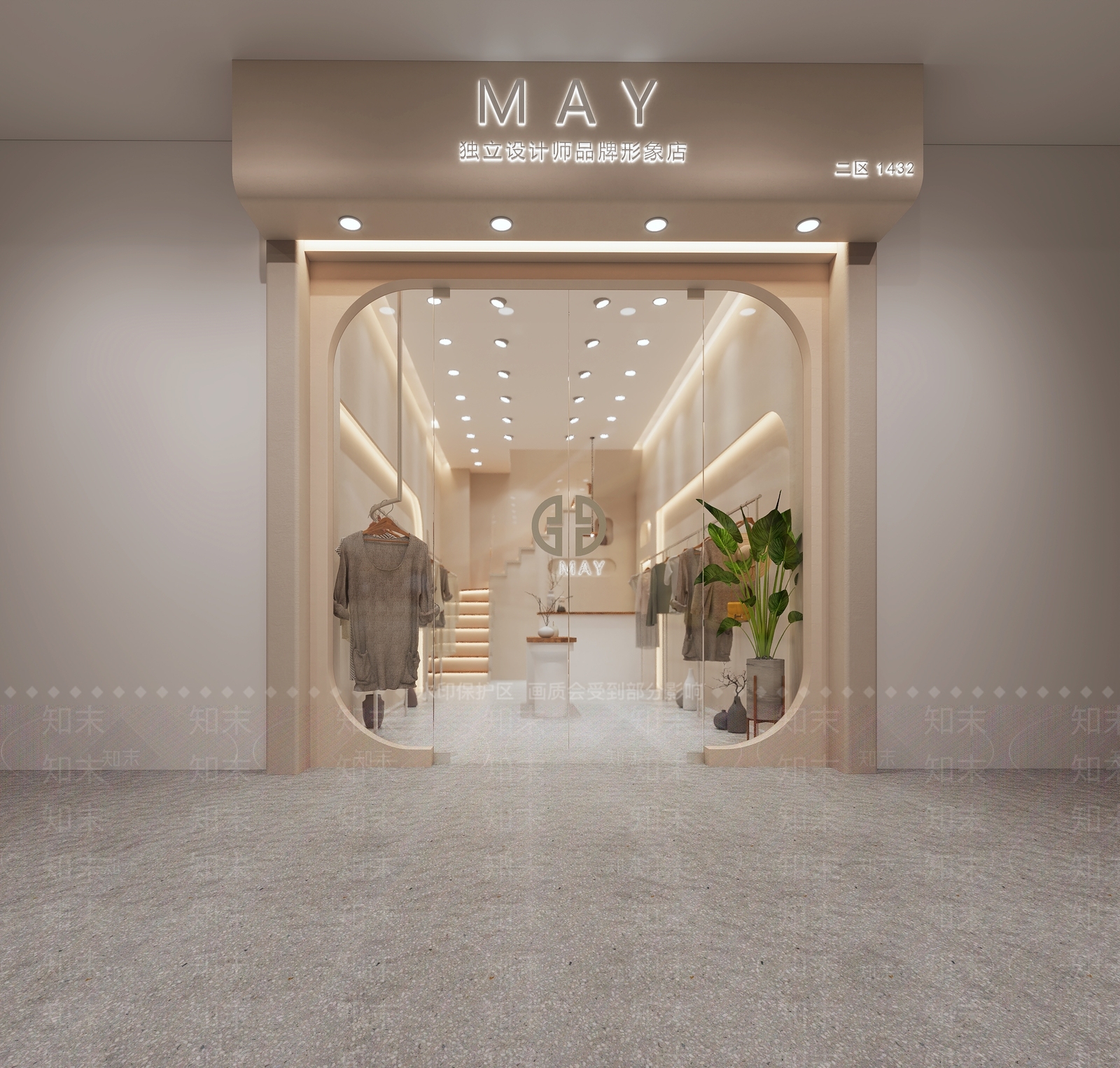 现代服装店3D模型下载【ID:374182207】