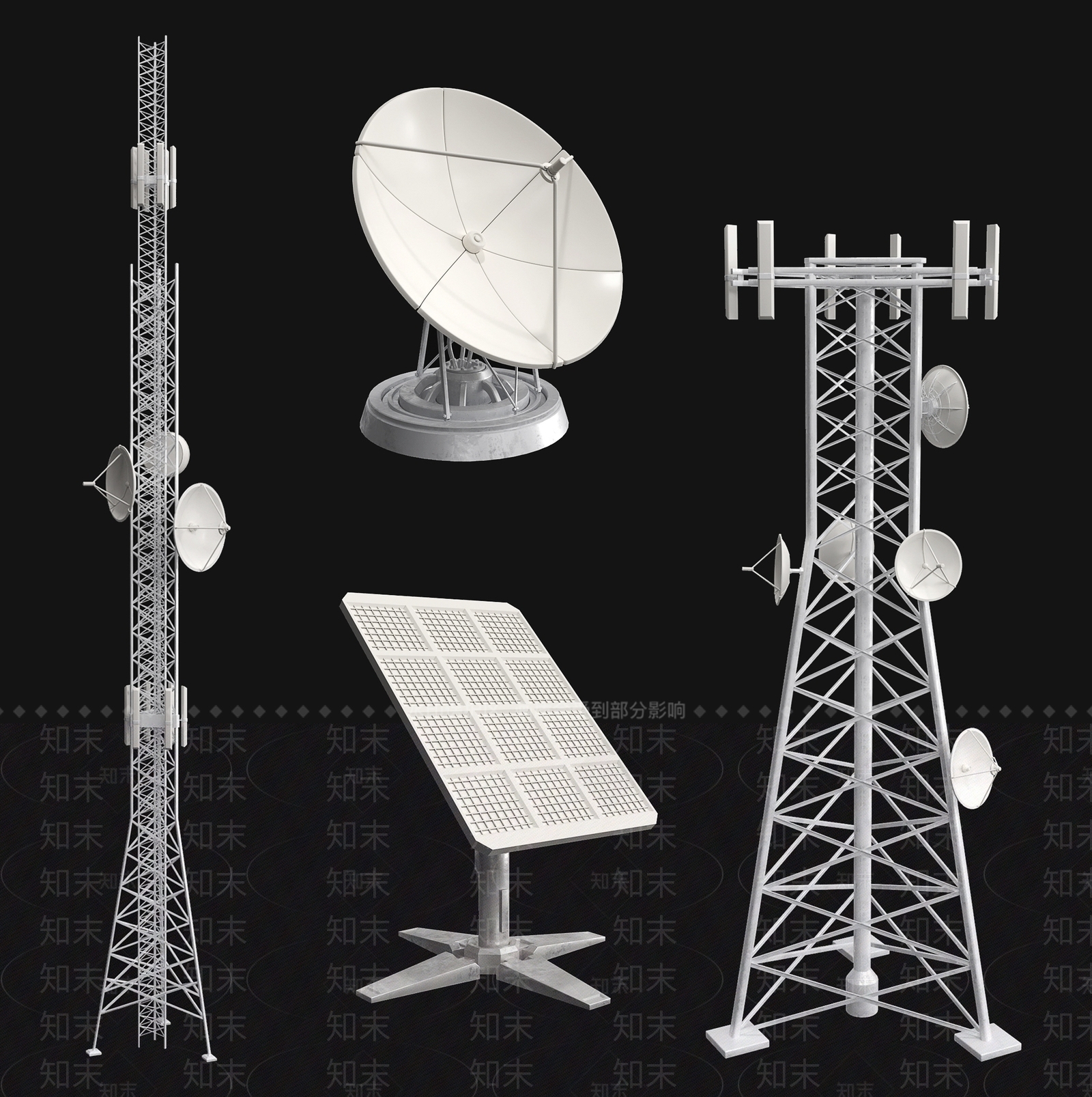 现代雷达3D模型下载【ID:874224547】