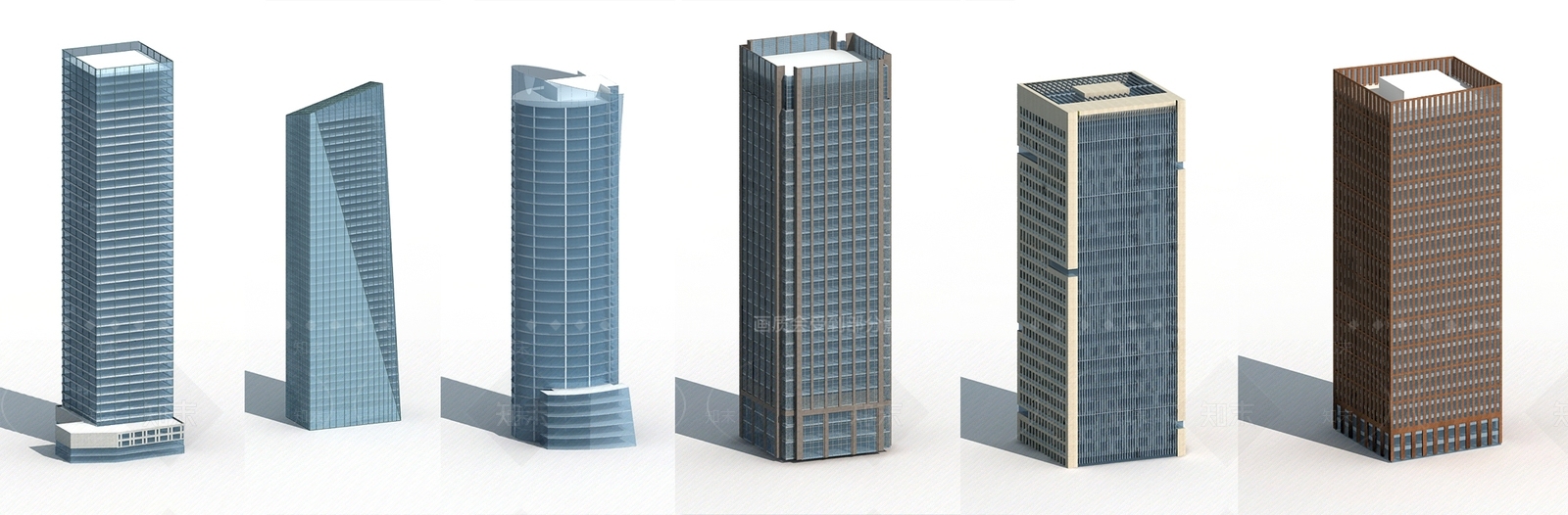 现代商业楼盘3D模型下载【ID:974225979】