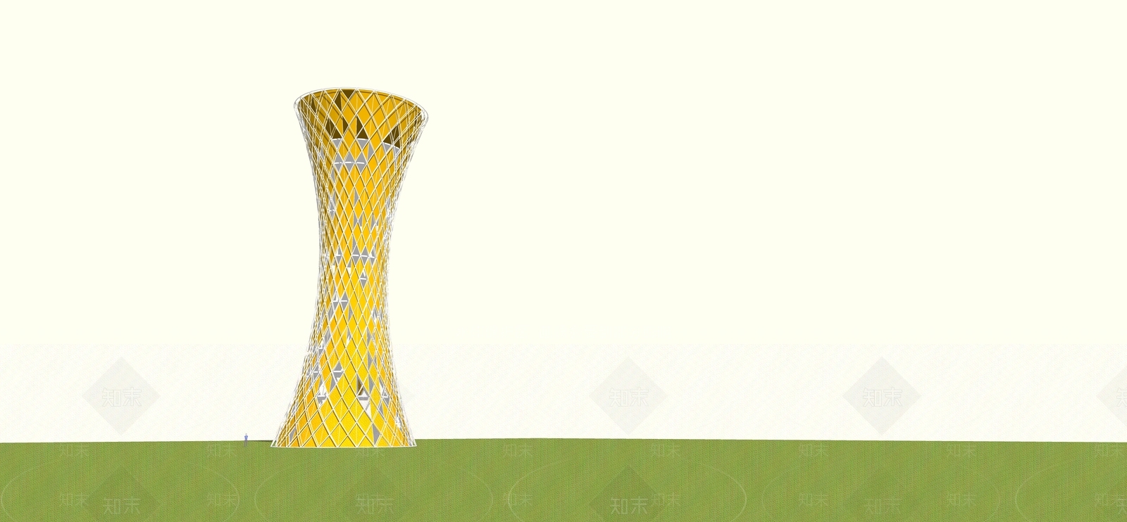 现代风格景观小建筑SU模型下载【ID:674226773】