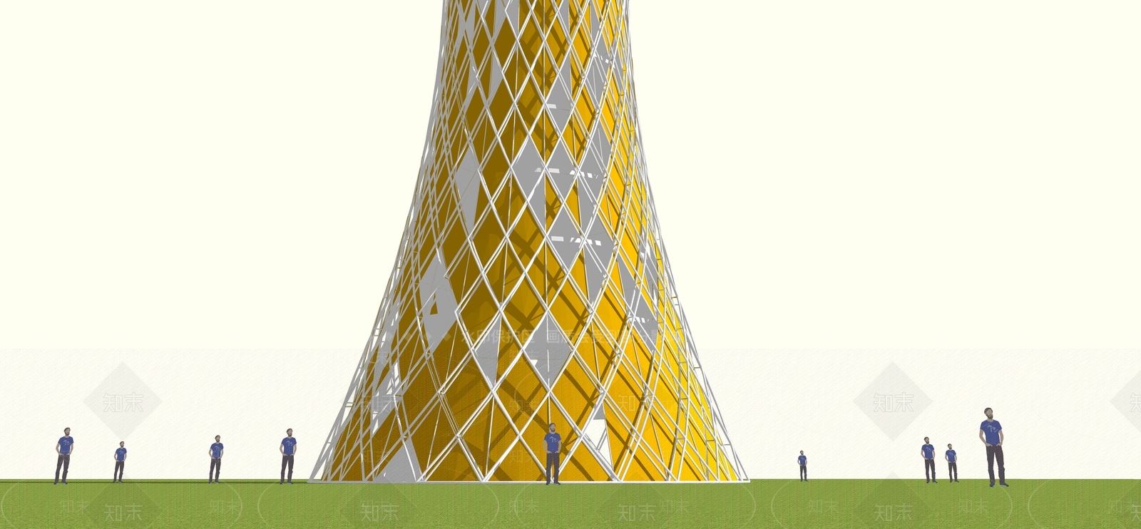 现代风格景观小建筑SU模型下载【ID:674226773】