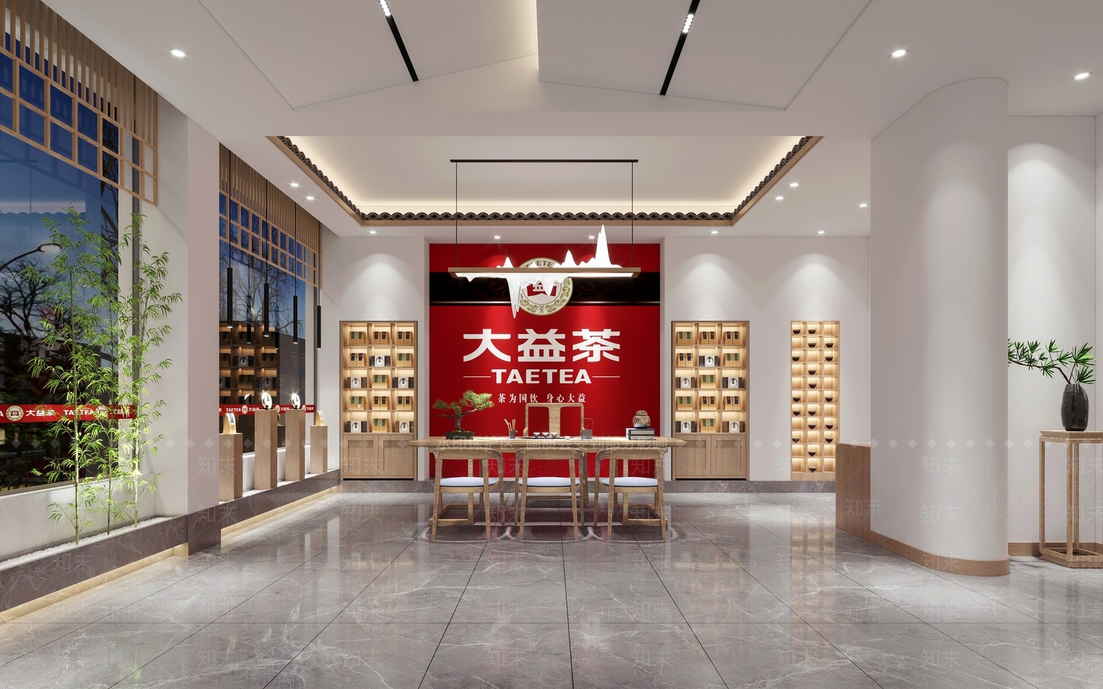 新中式茶馆3D模型下载【ID:474248117】