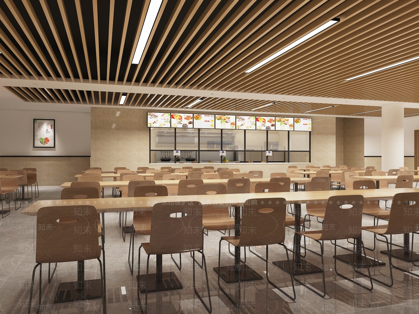 现代食堂3D模型下载【ID:774255703】