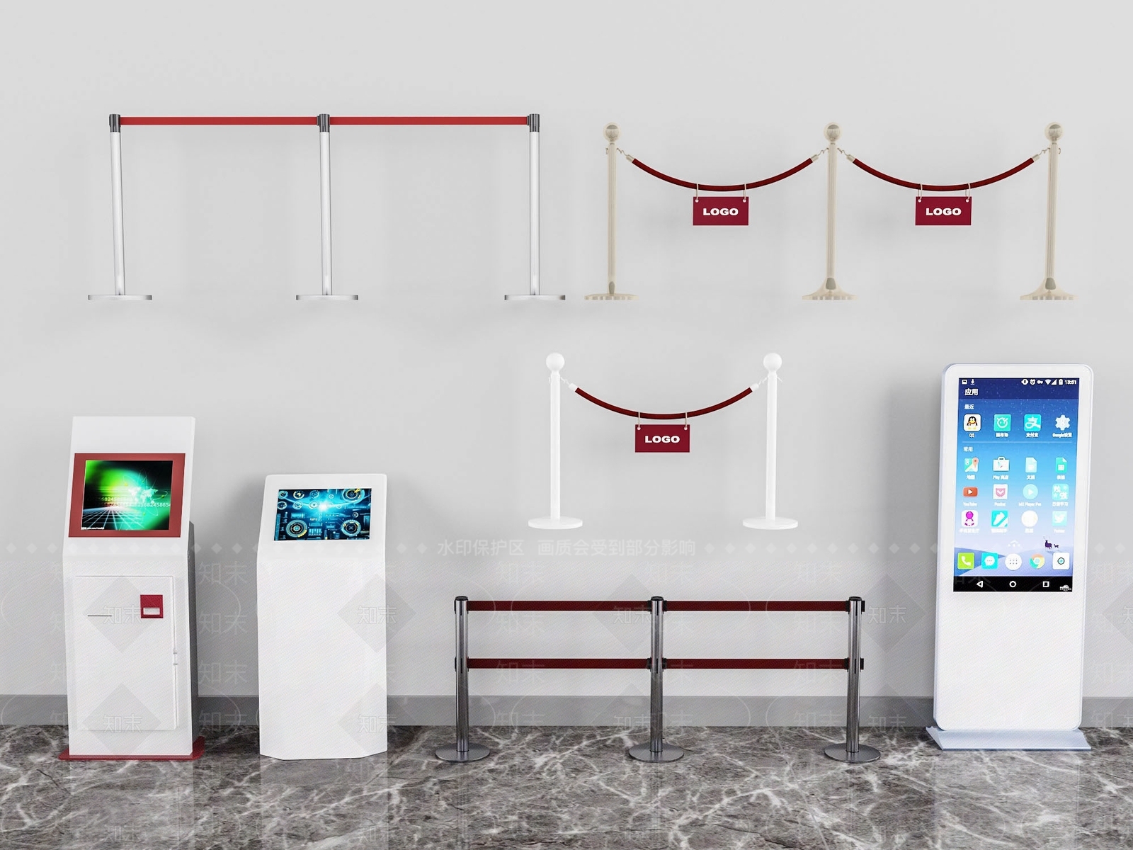 现代触摸屏3D模型下载【ID:974274523】