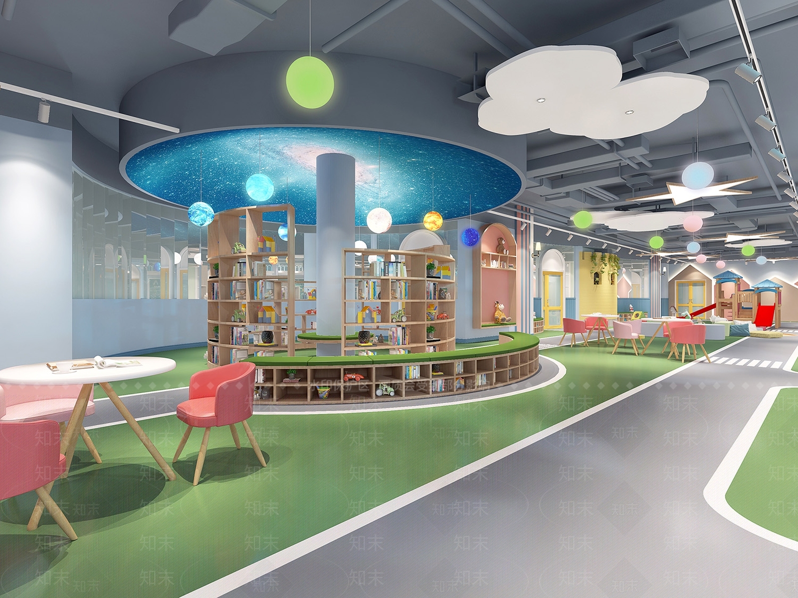 工业风幼儿园3d模型下载