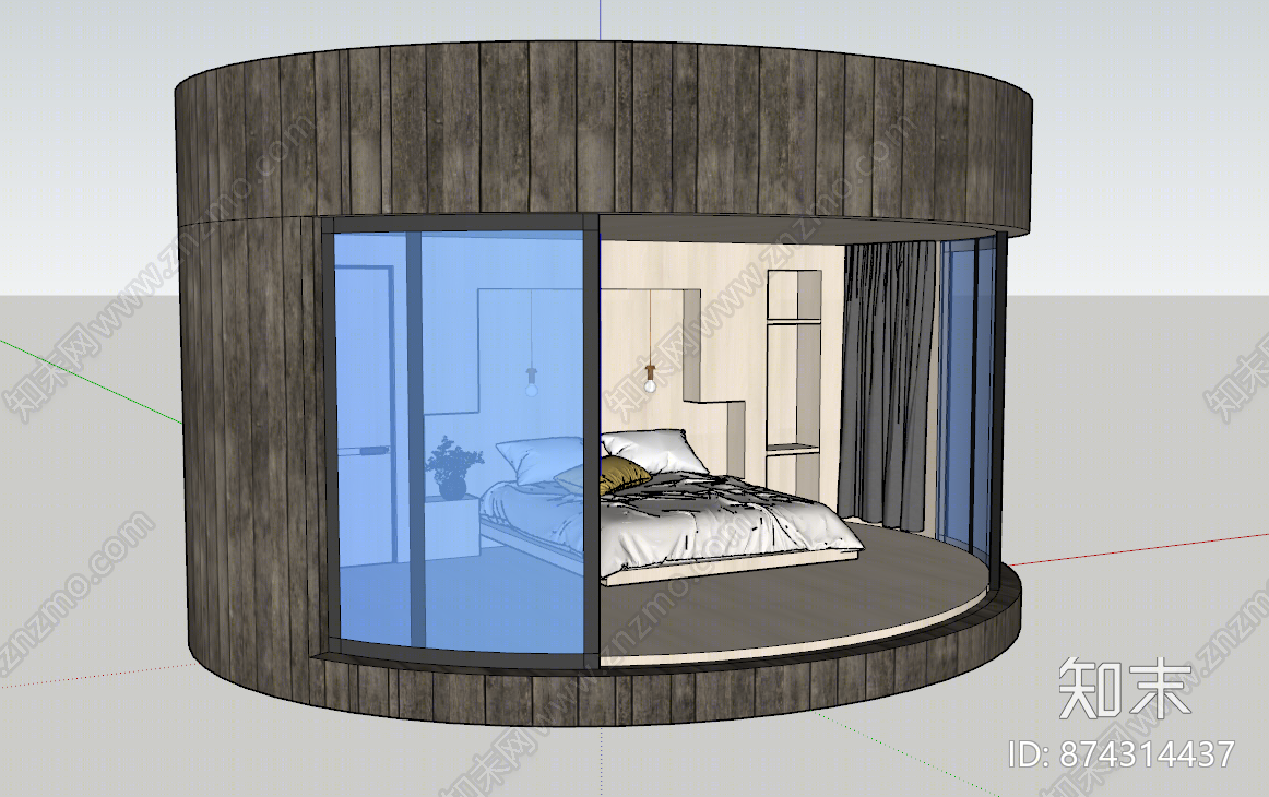 现代风格风格建筑SU模型下载【ID:874314437】