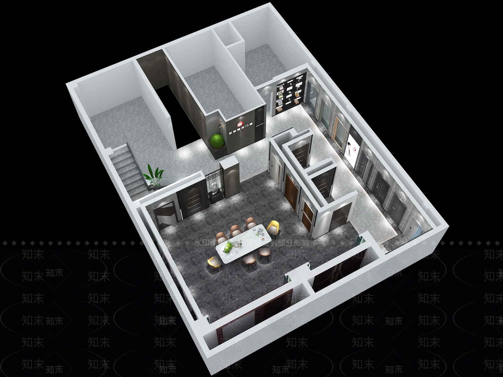 现代家居专卖店3D模型下载【ID:374316628】