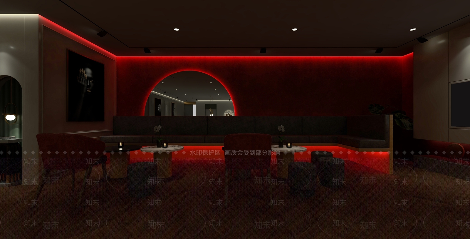 现代风格SPA会所SU模型下载【ID:774351638】