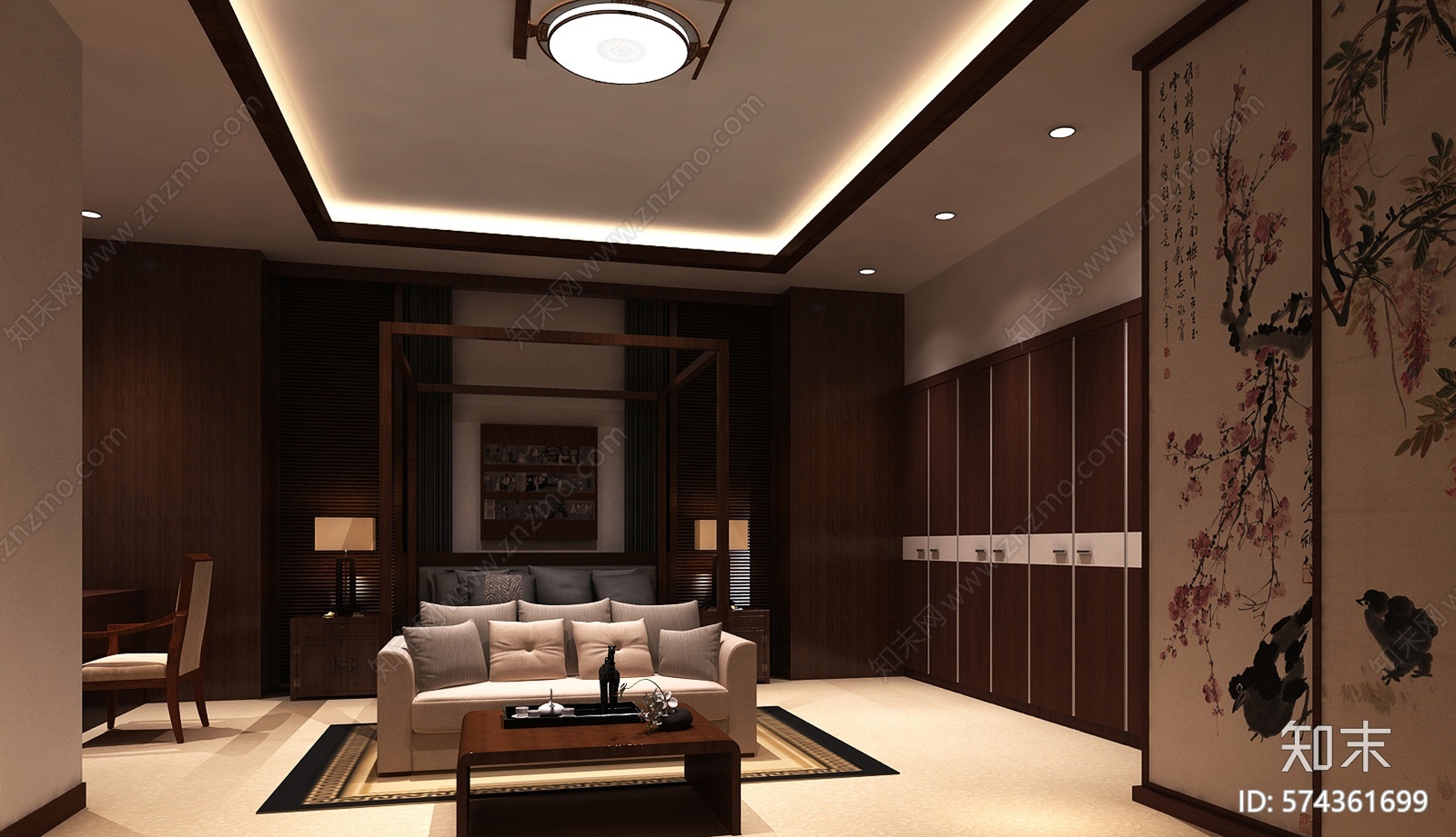 新中式会所cad施工图下载【ID:574361699】