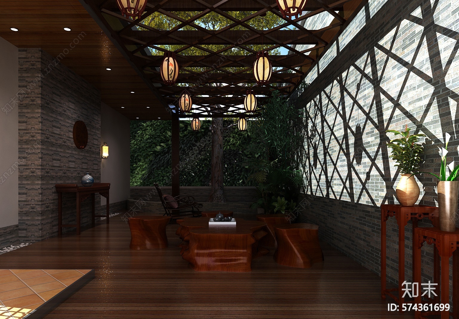新中式会所cad施工图下载【ID:574361699】