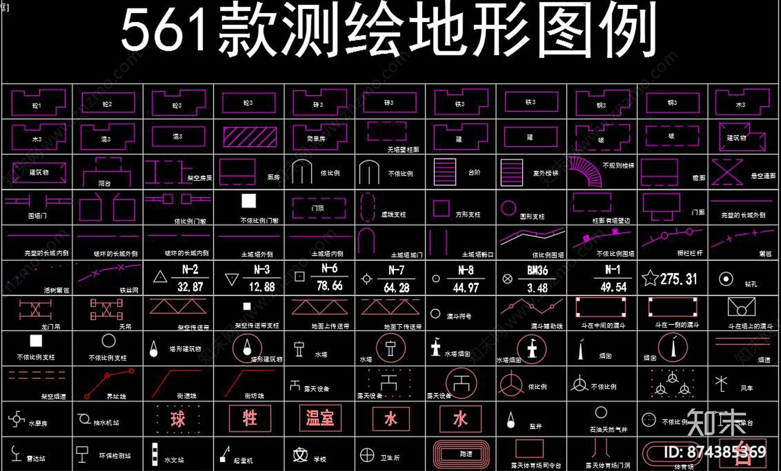 测绘地形施工图下载【ID:874385369】