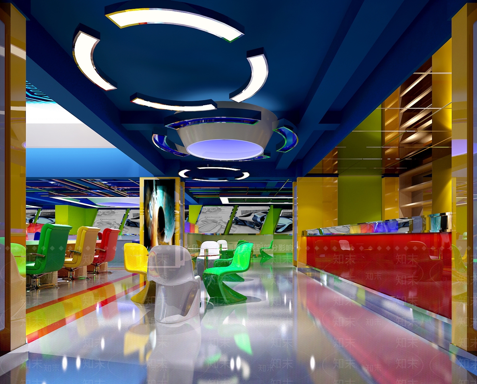 现代网吧3D模型下载【ID:974390294】