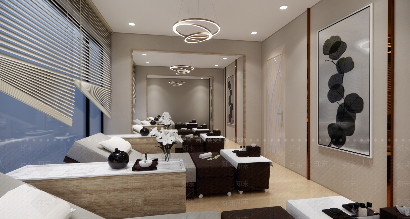 新中式风格SPA会所SU模型下载【ID:774418604】