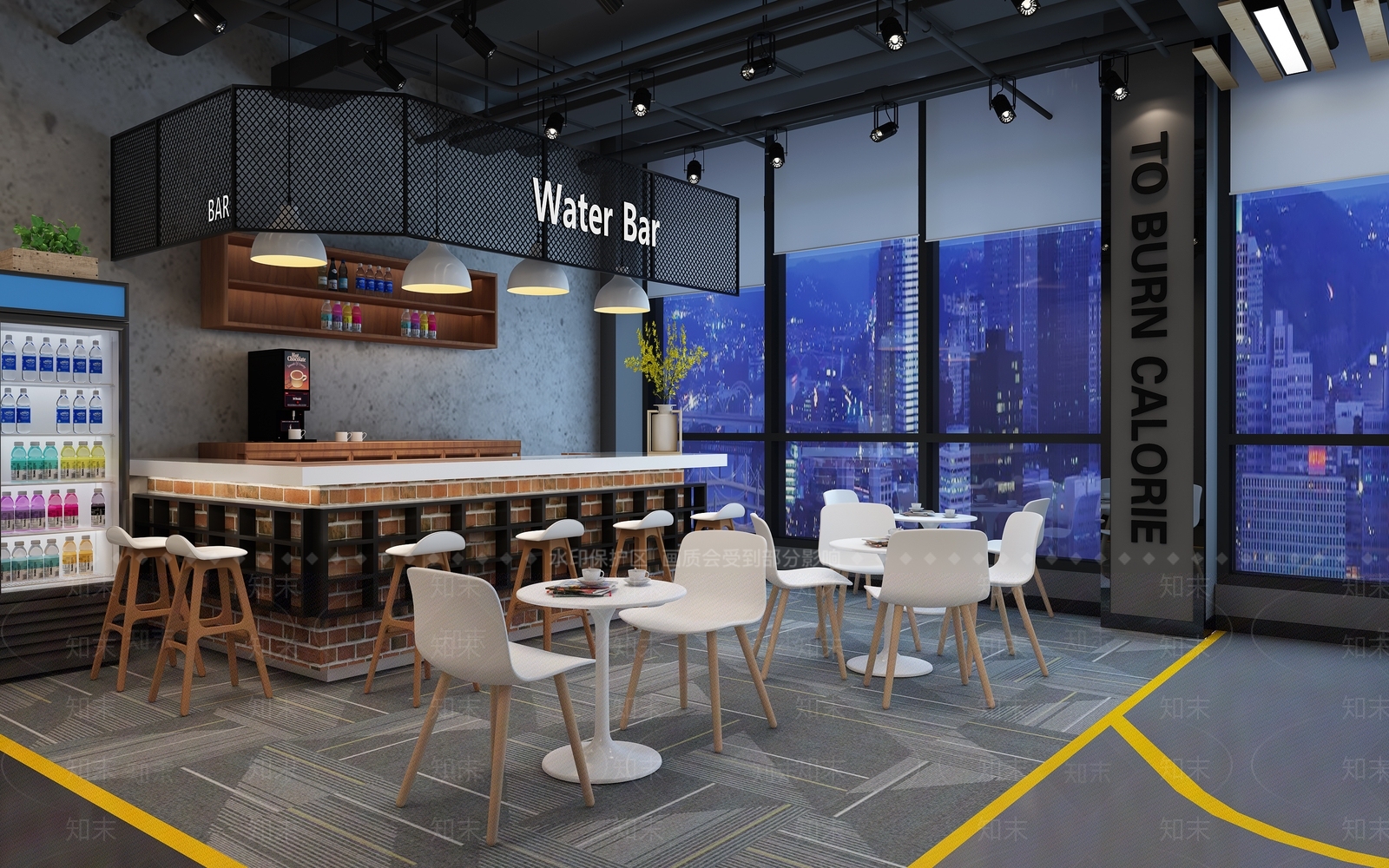 工业风健身房3D模型下载【ID:974442978】