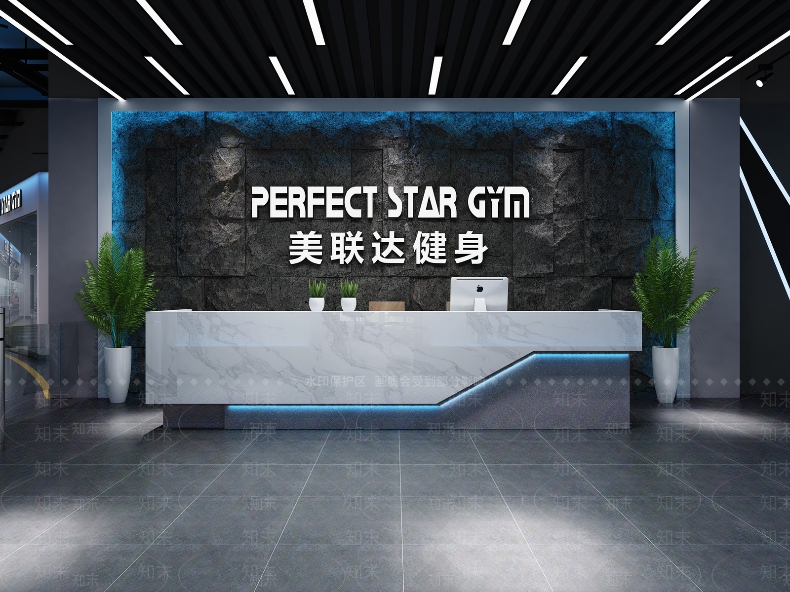 工业风健身房3D模型下载【ID:674488425】