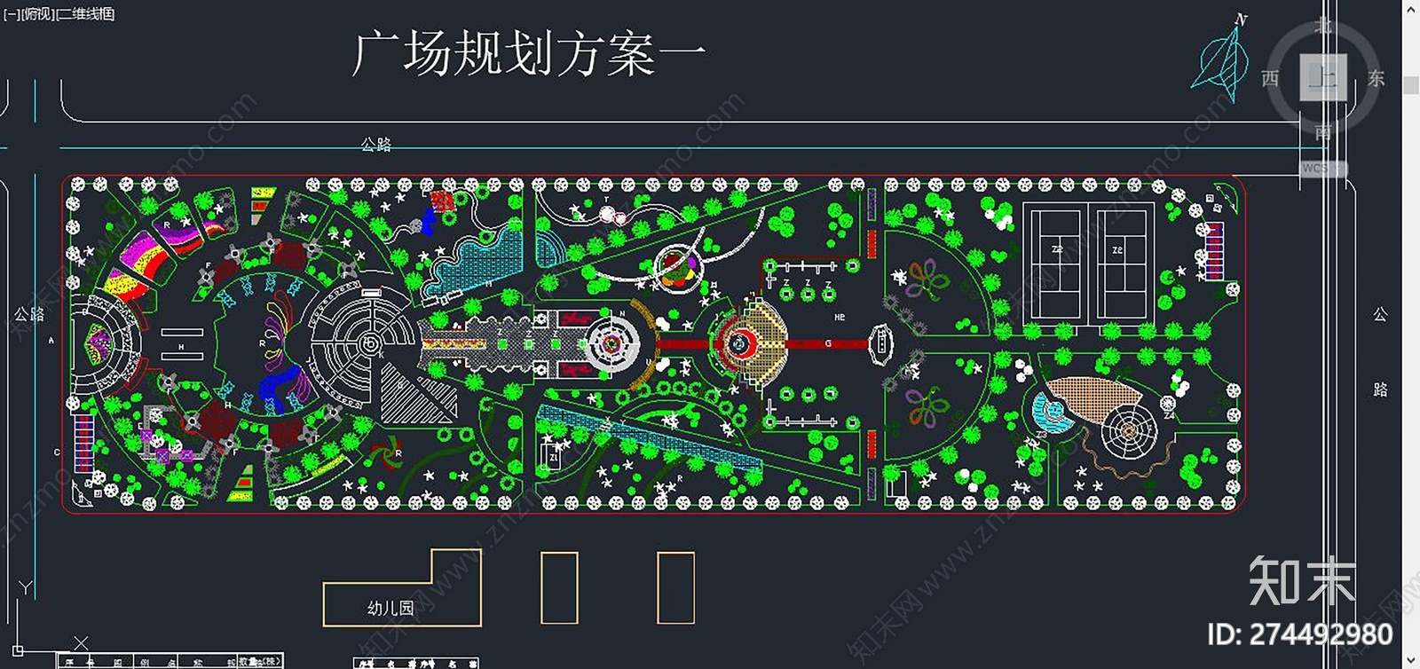 广场规划设计施工图下载【ID:274492980】