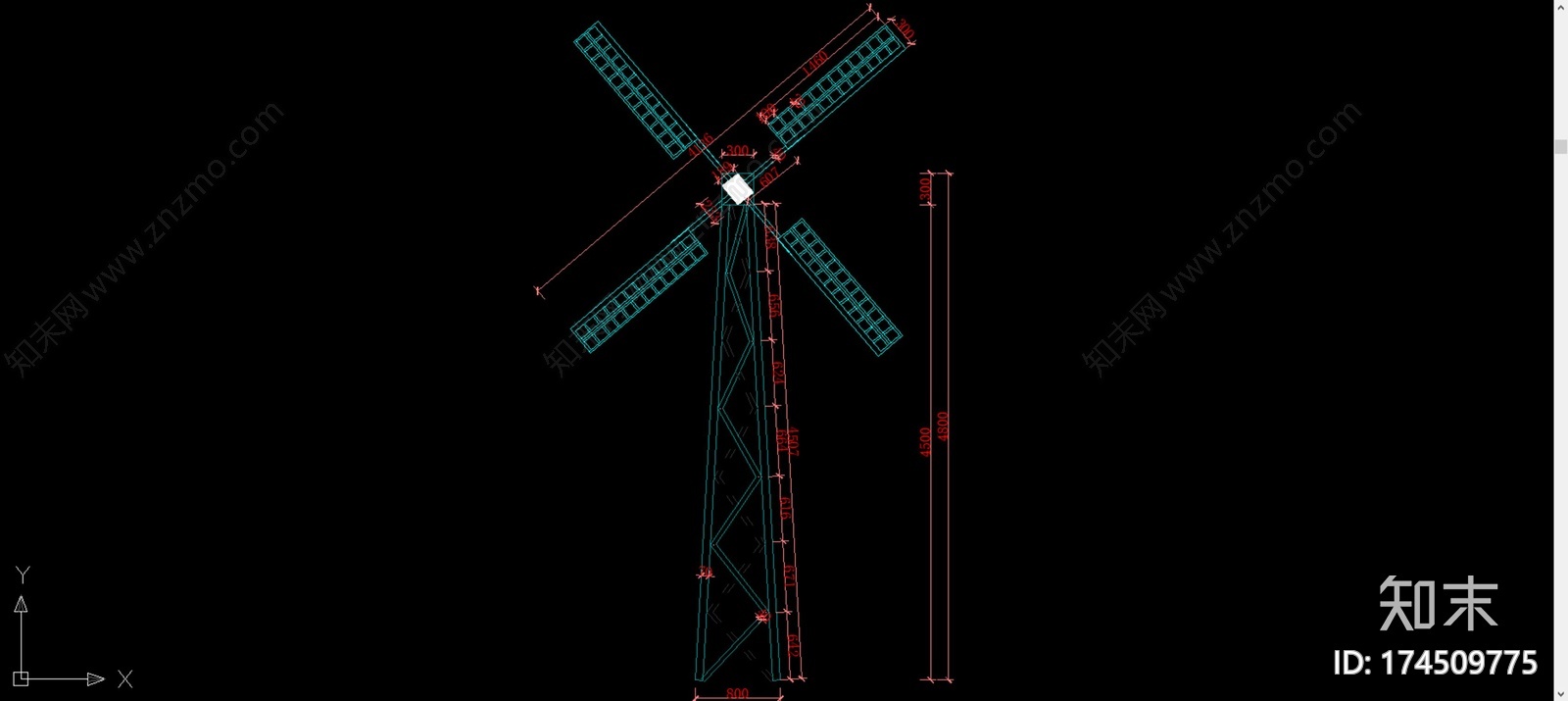 大风车施工图下载【ID:174509775】