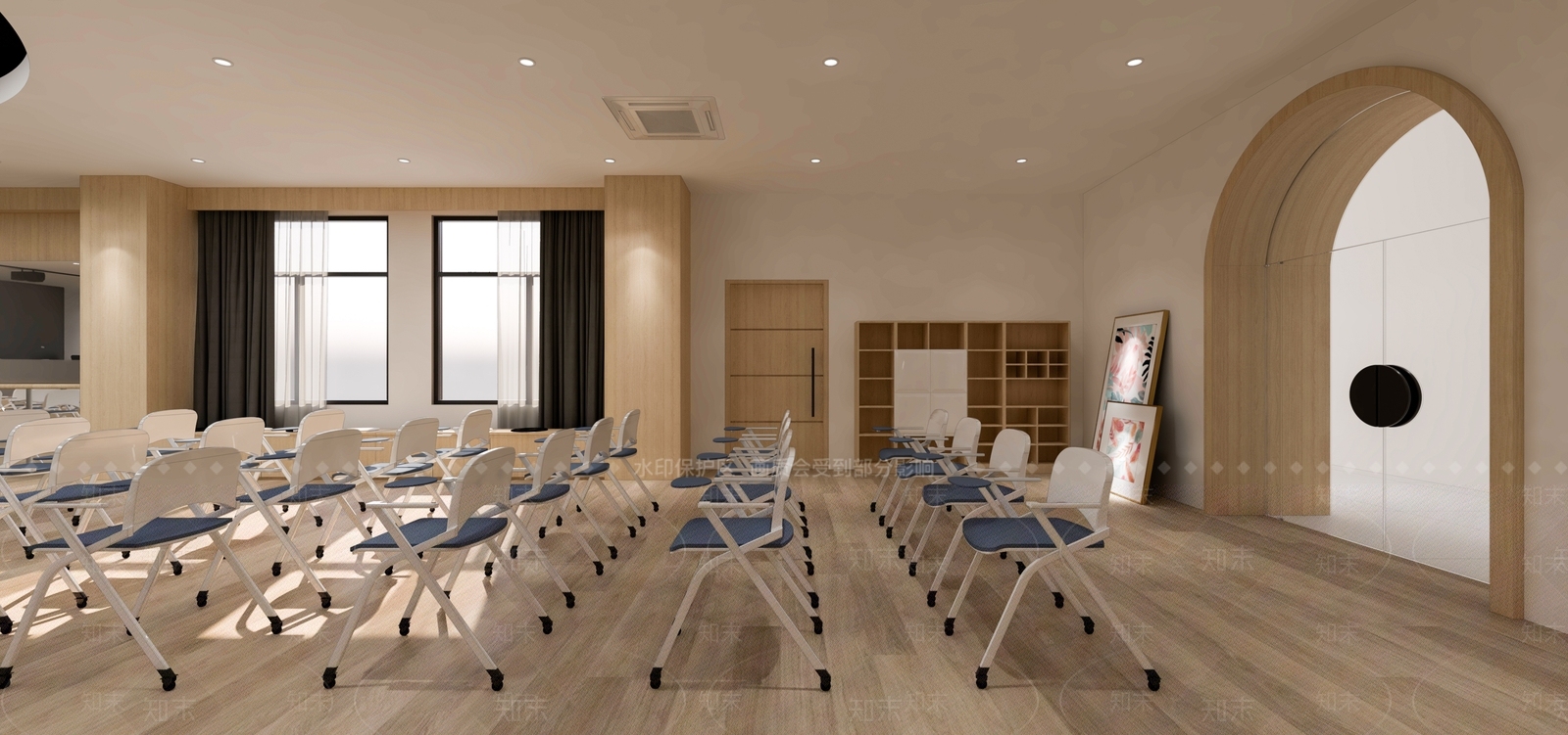 现代风格报告厅SU模型下载【ID:874543288】