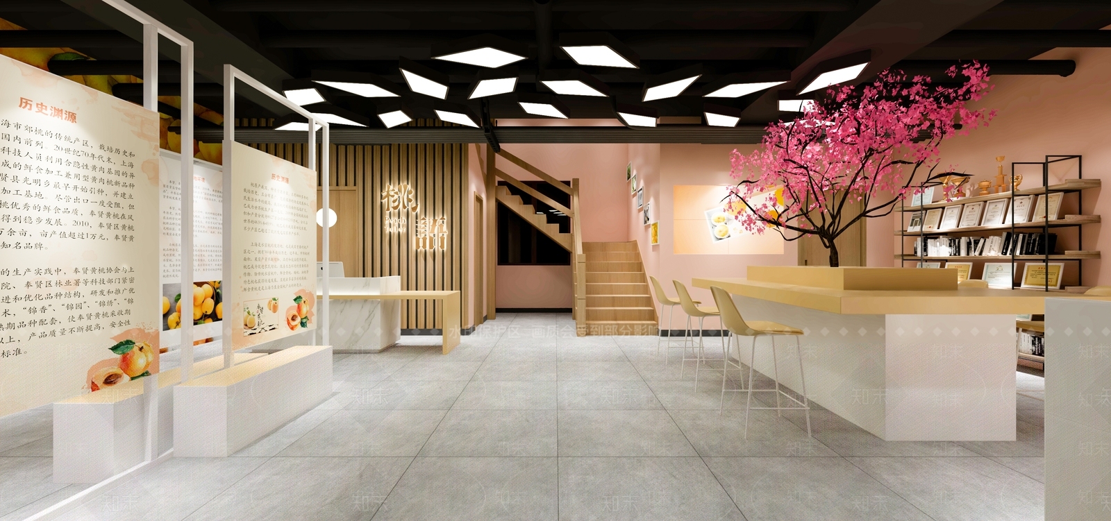 现代风格展厅SU模型下载【ID:274544990】