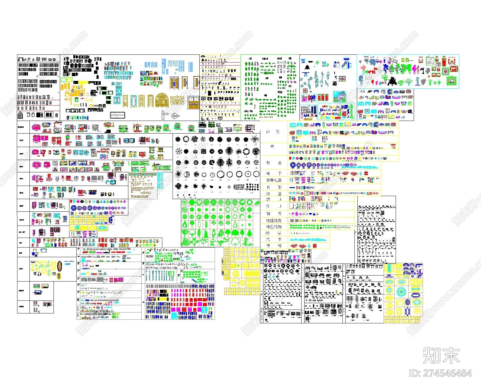 cad图库cad施工图下载【ID:274546484】