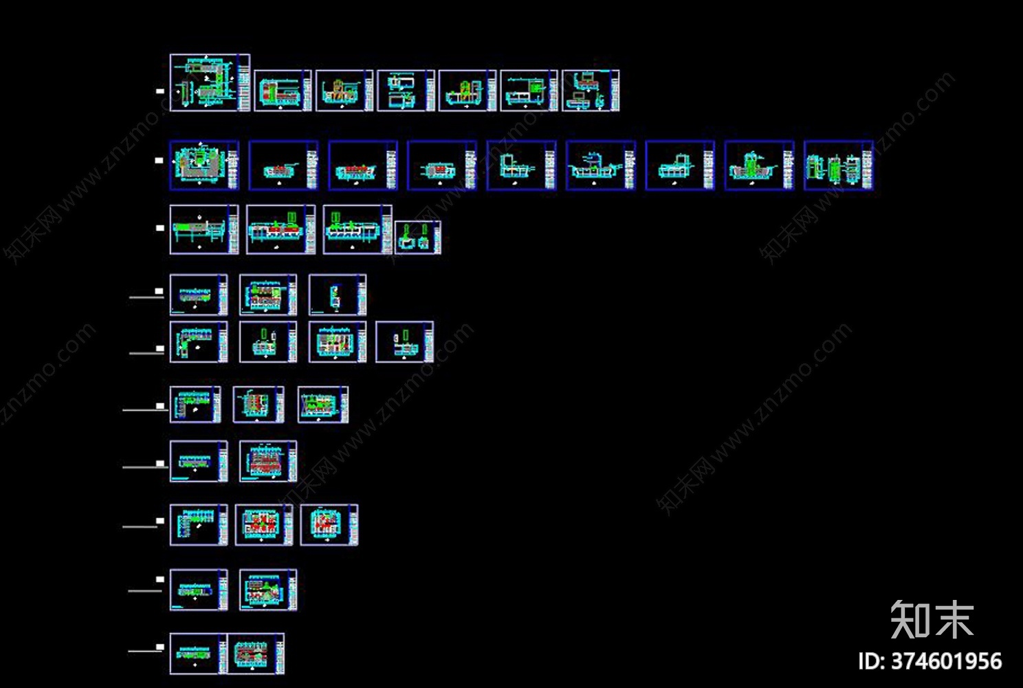 橱柜展厅CAD图纸施工图下载【ID:374601956】