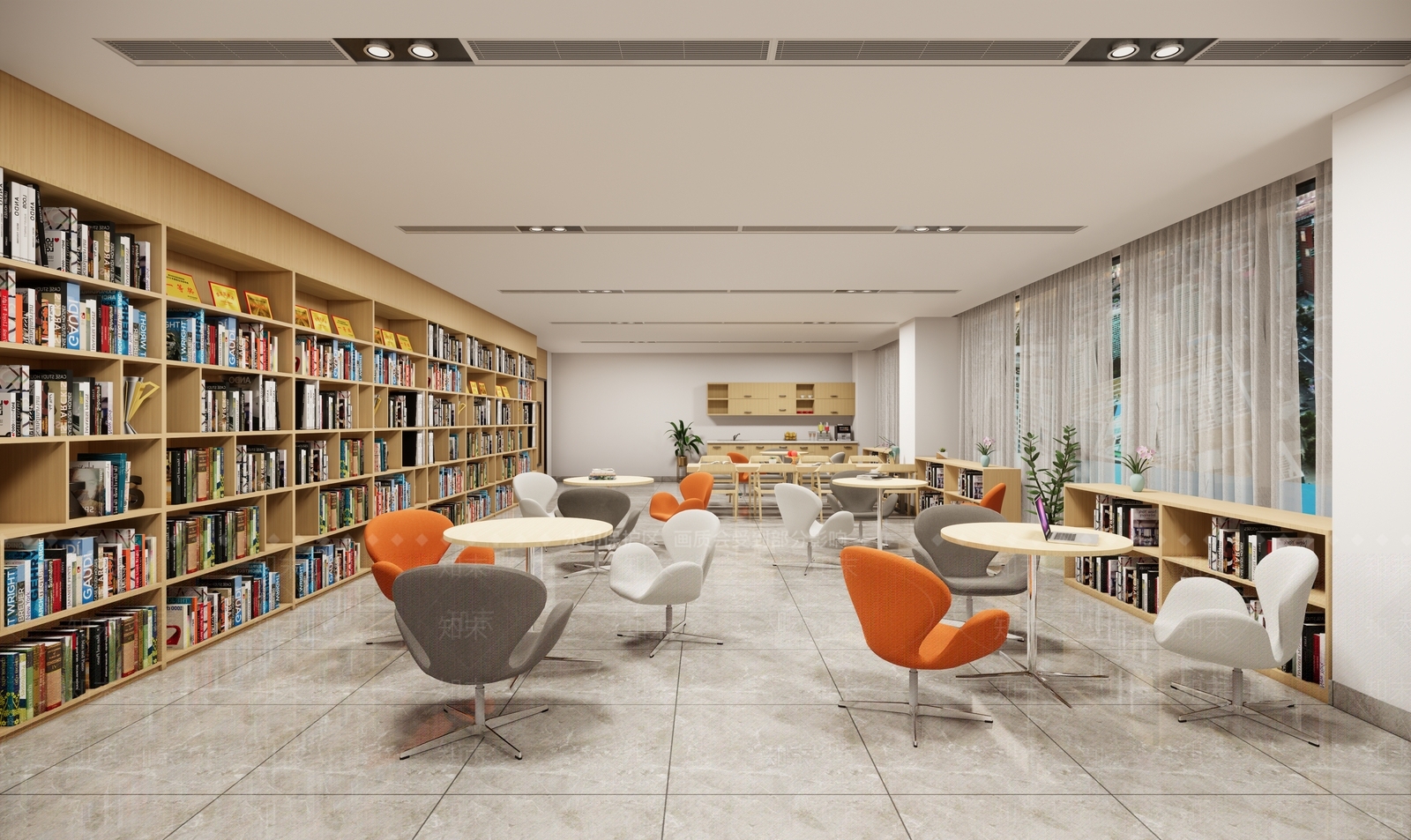 现代风格书店SU模型下载【ID:774601370】