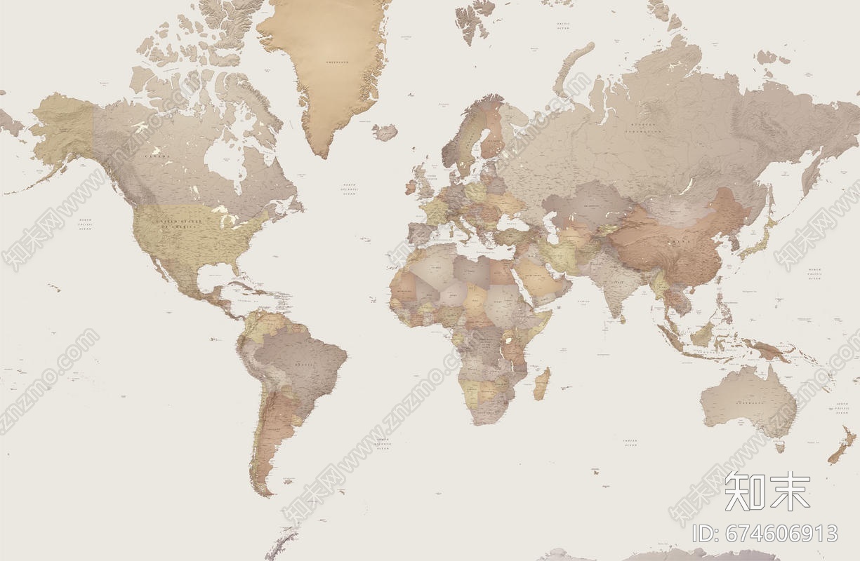 世界地图壁纸贴图下载【ID:674606913】