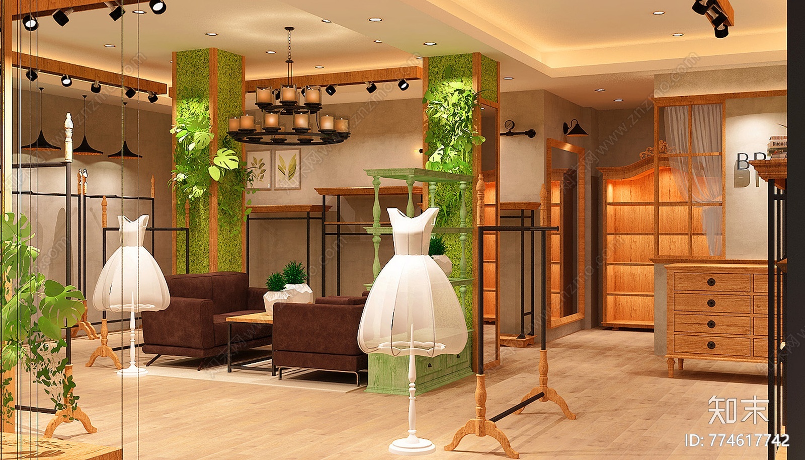 婚纱店影楼施工图下载【ID:774617742】