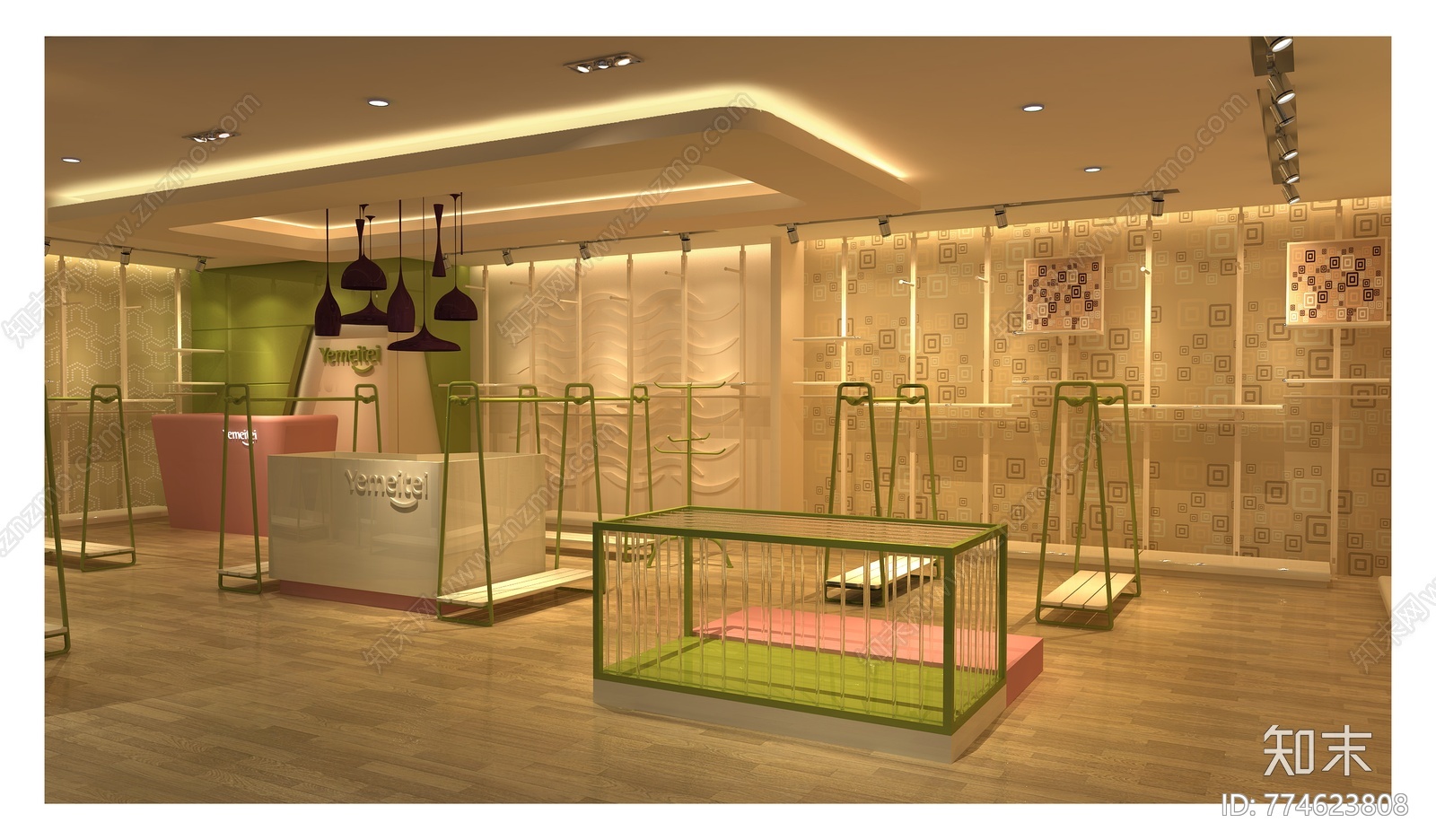 伊美特80平服装店cad施工图下载【ID:774623808】