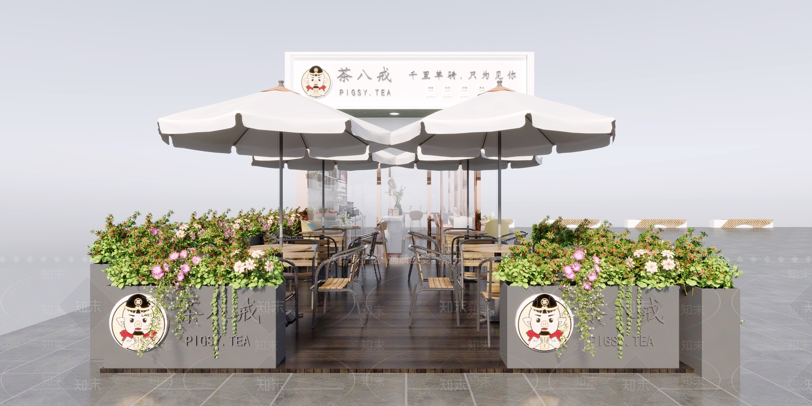 现代商场奶茶店3D模型下载【ID:274634872】