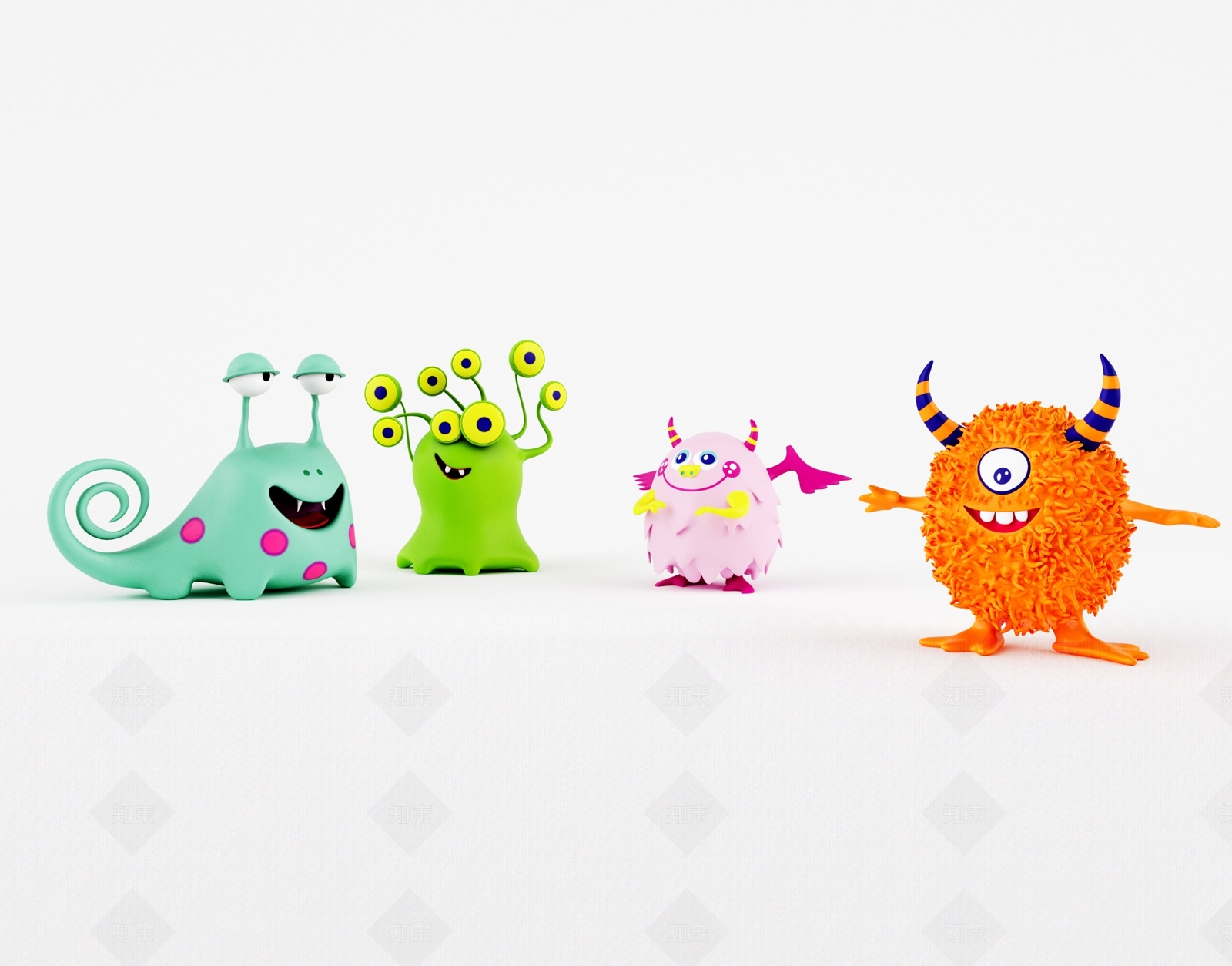 卡通玩偶手办3D模型下载【ID:574635478】