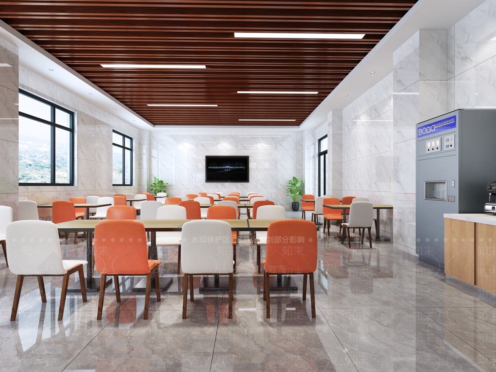 现代餐厅3D模型下载【ID:774635793】