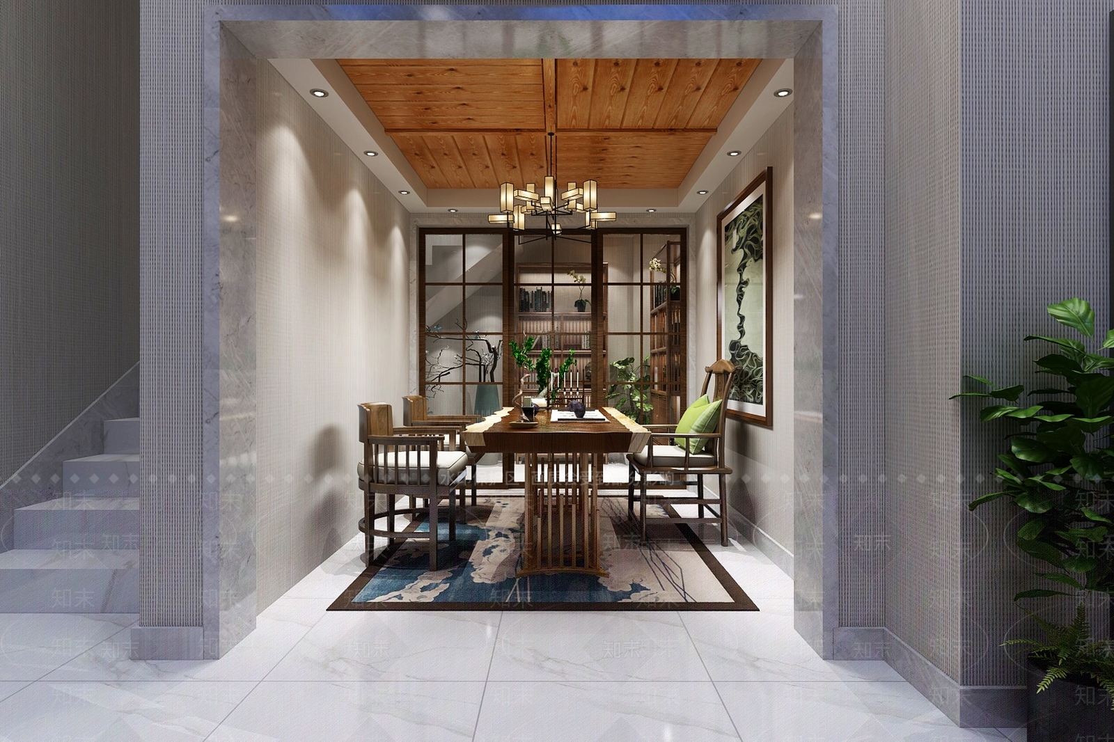 现代影音室3D模型下载【ID:874650975】