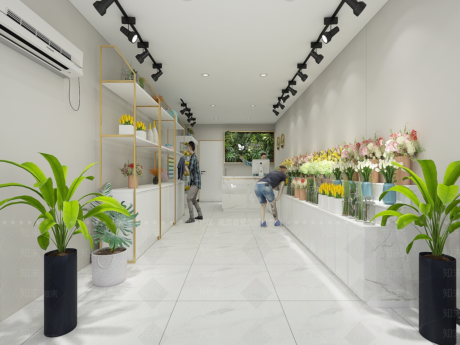 现代花店3D模型下载【ID:174651757】