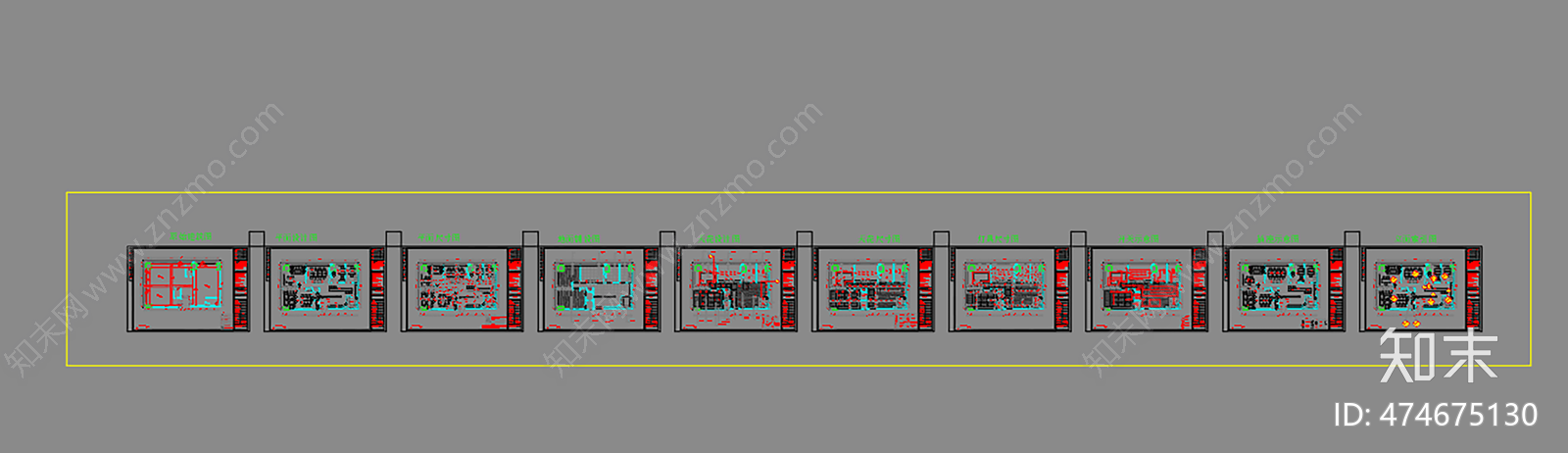 新中式cad施工图下载【ID:474675130】