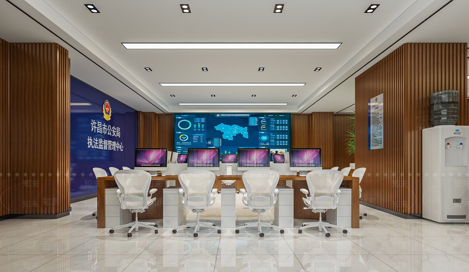 现代执法监督管理中心大厅3D模型下载【ID:474677053】