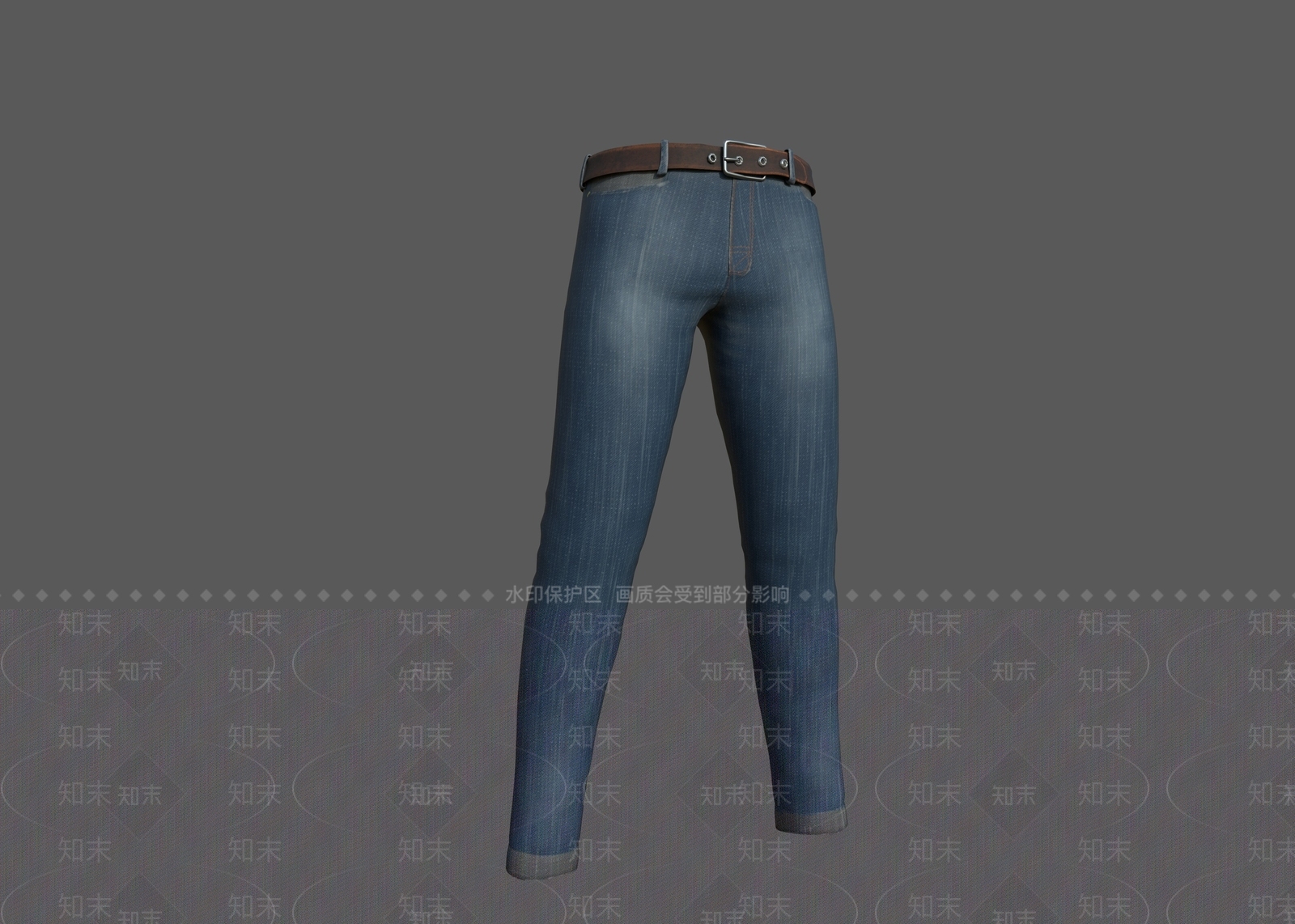 现代服饰牛仔裤3D模型下载【ID:474691524】