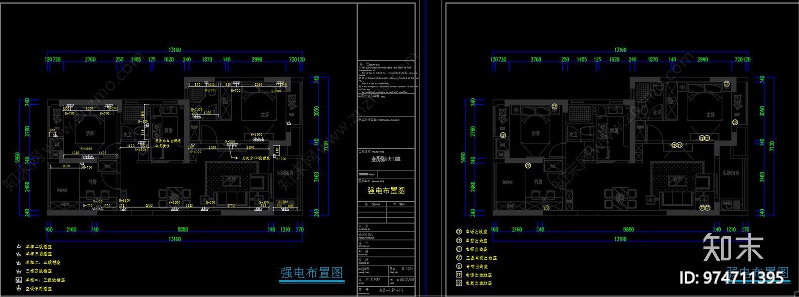 北欧家装施工图下载【ID:974711395】