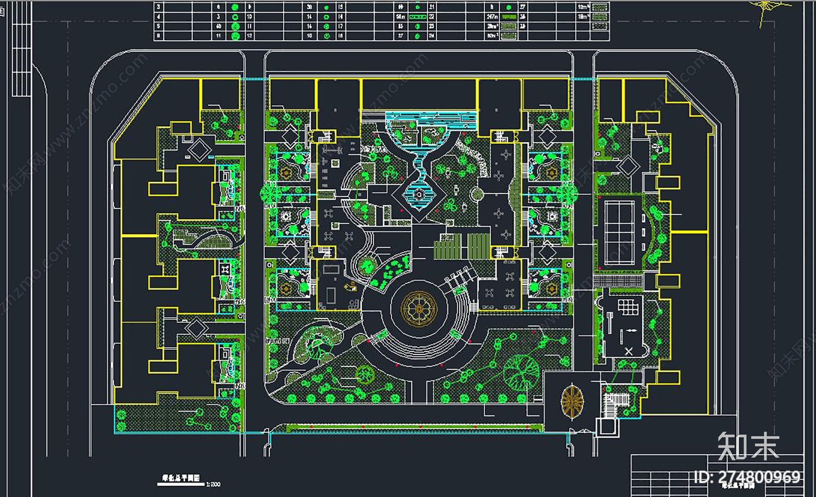 园林广场施工详图施工图下载【ID:274800969】