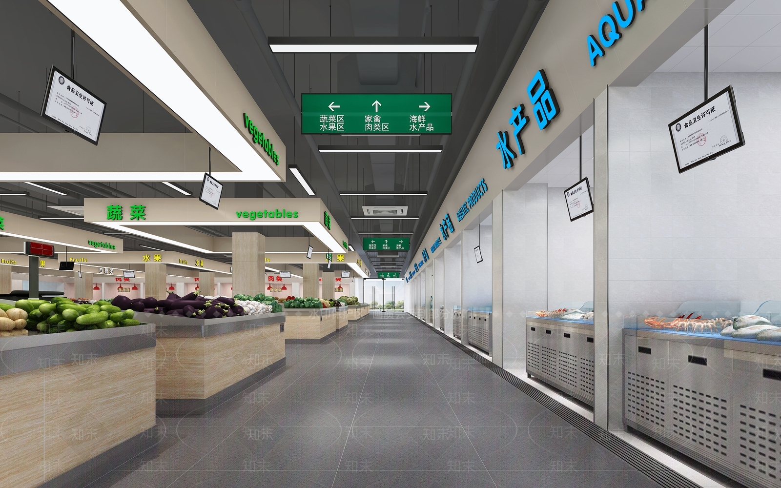 工业风超市3D模型下载【ID:274804677】