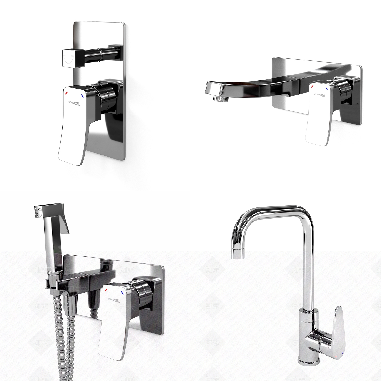 现代水龙头3D模型下载【ID:774809723】