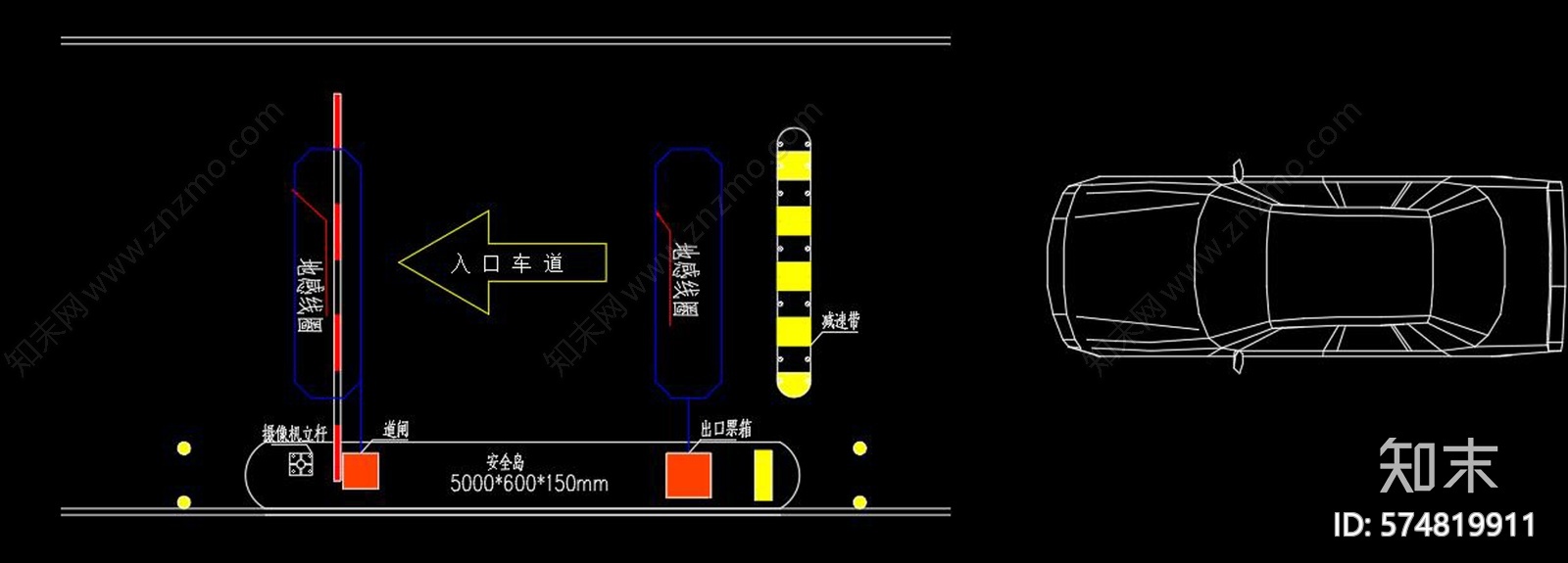 安防LED监控设备CAD图库施工图下载【ID:574819911】