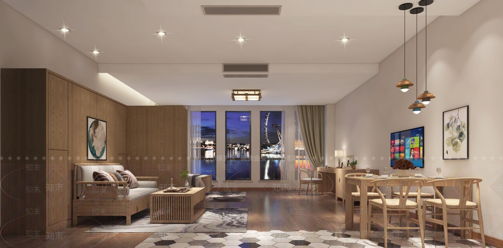 现代民宿3D模型下载【ID:974825624】